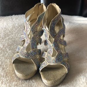 embellished heels with zip back ✨